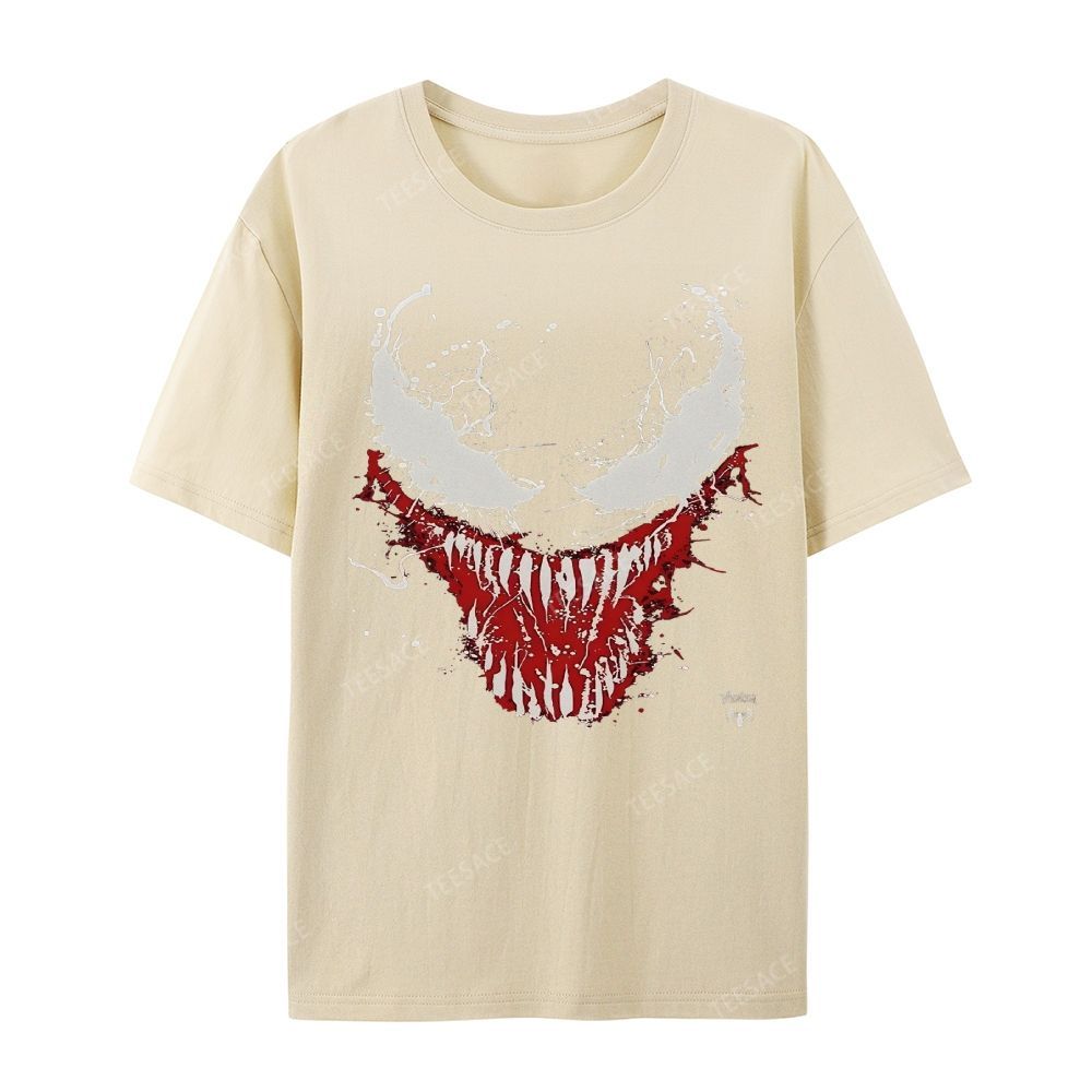 Unisex-Adult Ultra Cotton Washed T-Shirt Graphic  BIG FACE VENOM TEE