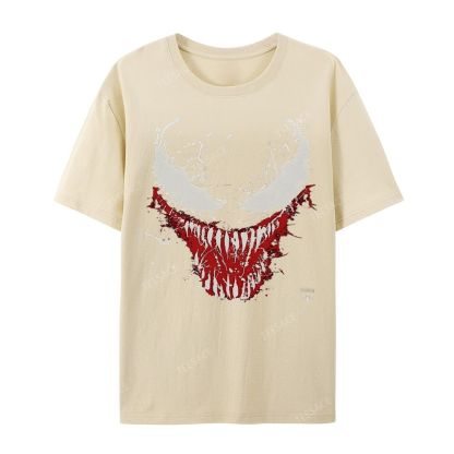 Unisex-Adult Ultra Cotton Washed T-Shirt Graphic  BIG FACE VENOM TEE