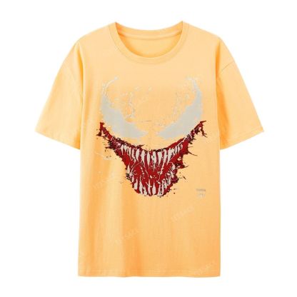 Unisex-Adult Ultra Cotton Washed T-Shirt Graphic  BIG FACE VENOM TEE