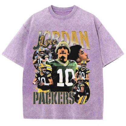 Vintage Style Unisex-Adult Oversized Washed Street T-shirt JORDAN LOVE TEE V5