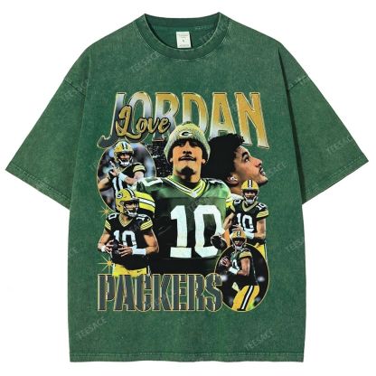 Vintage Style Unisex-Adult Oversized Washed Street T-shirt JORDAN LOVE TEE V5