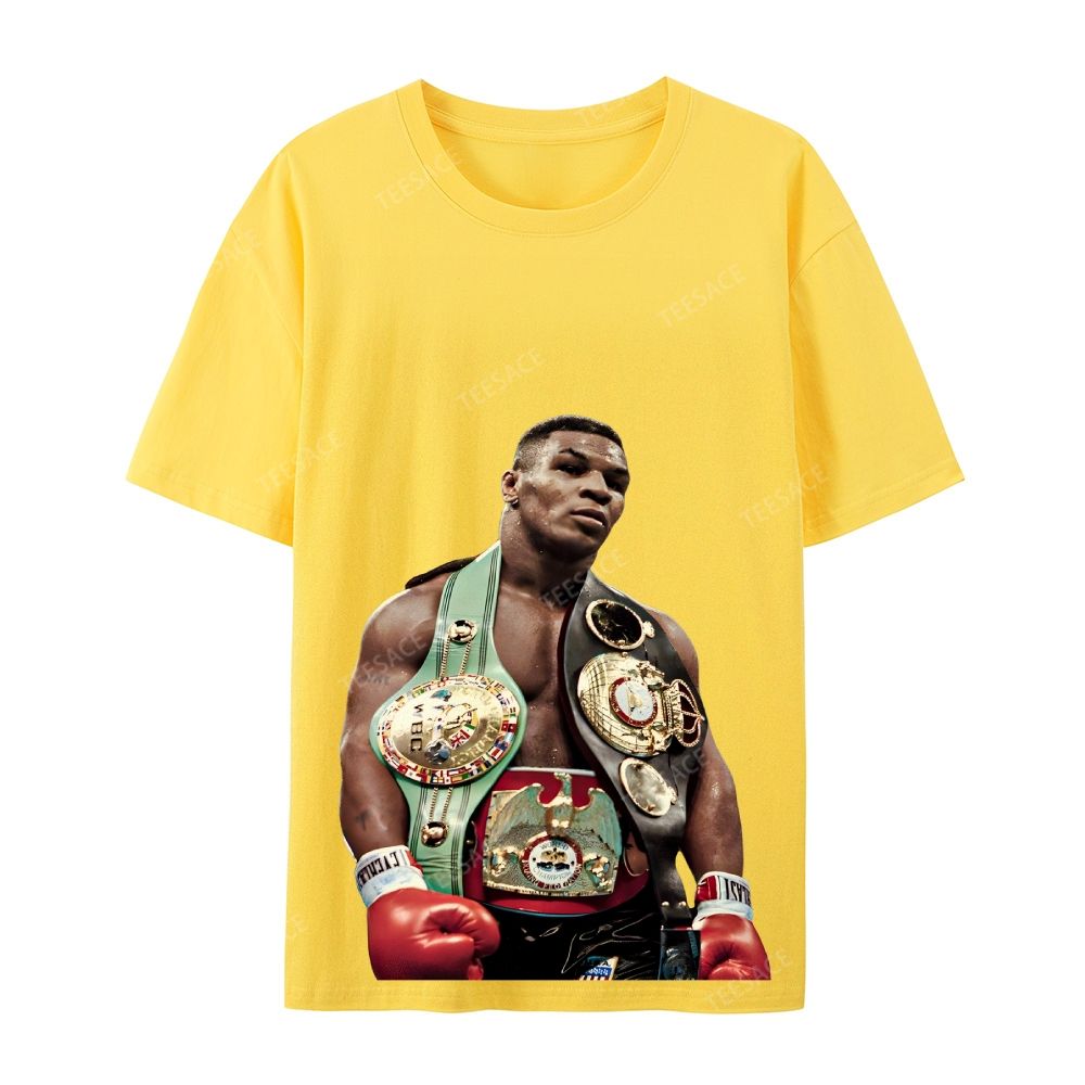 Unisex Casual Cotton Short Sleeve T-Shirt MIKE TYSON 11.18 TEE