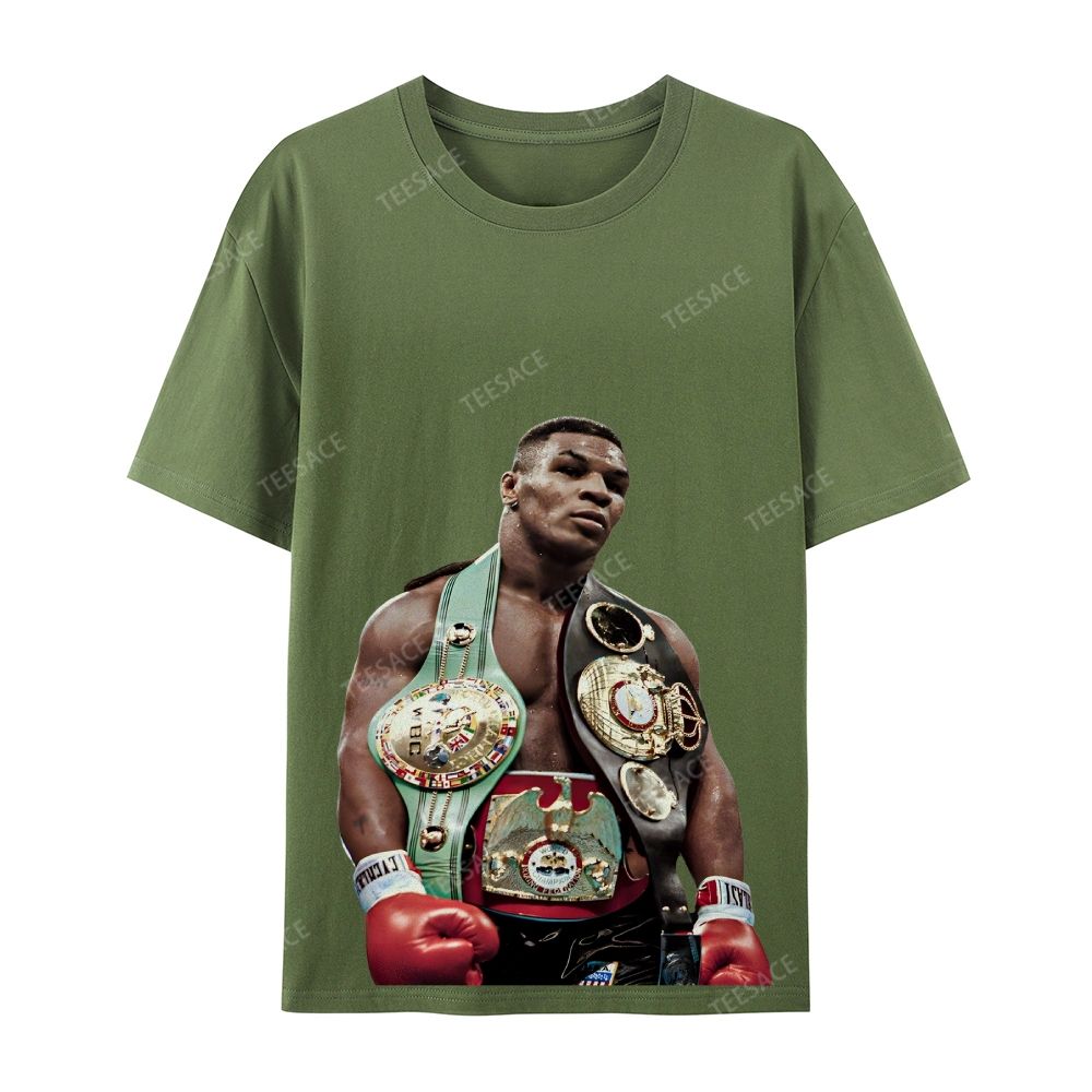 Unisex Casual Cotton Short Sleeve T-Shirt MIKE TYSON 11.18 TEE