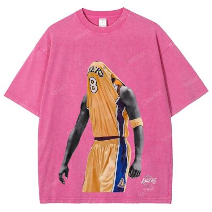 Vintage Style Unisex-Adult Oversized Washed Street T-shirt KOBE V2 TEE