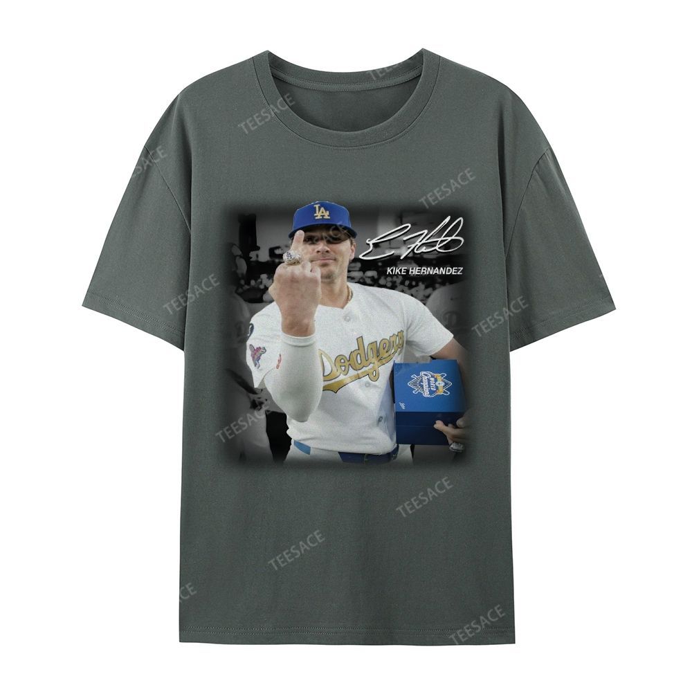 Unisex-Adult Casual Short Sleeve T-Shirt KIKE HERNANDEZ TEE