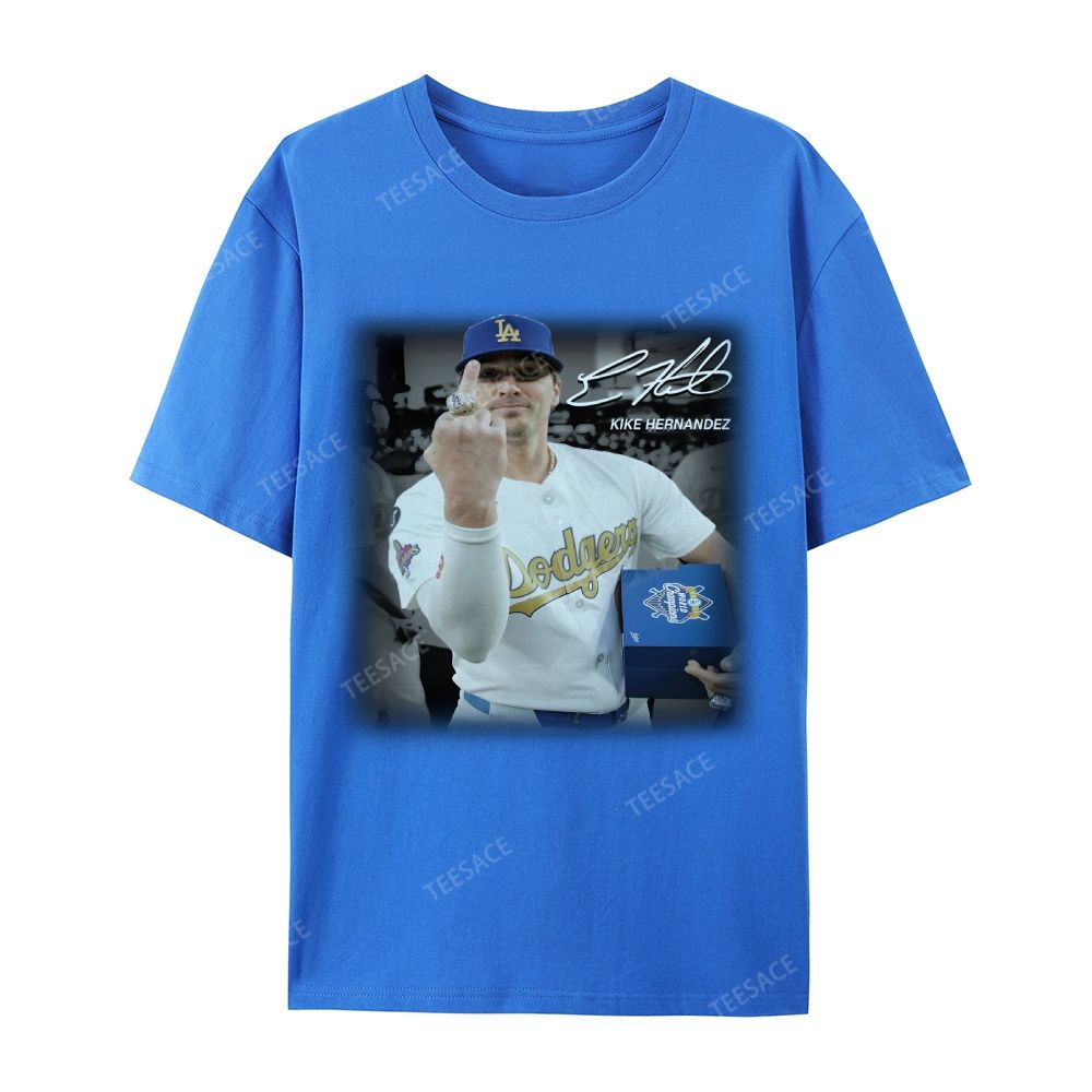 Unisex-Adult Casual Short Sleeve T-Shirt KIKE HERNANDEZ TEE