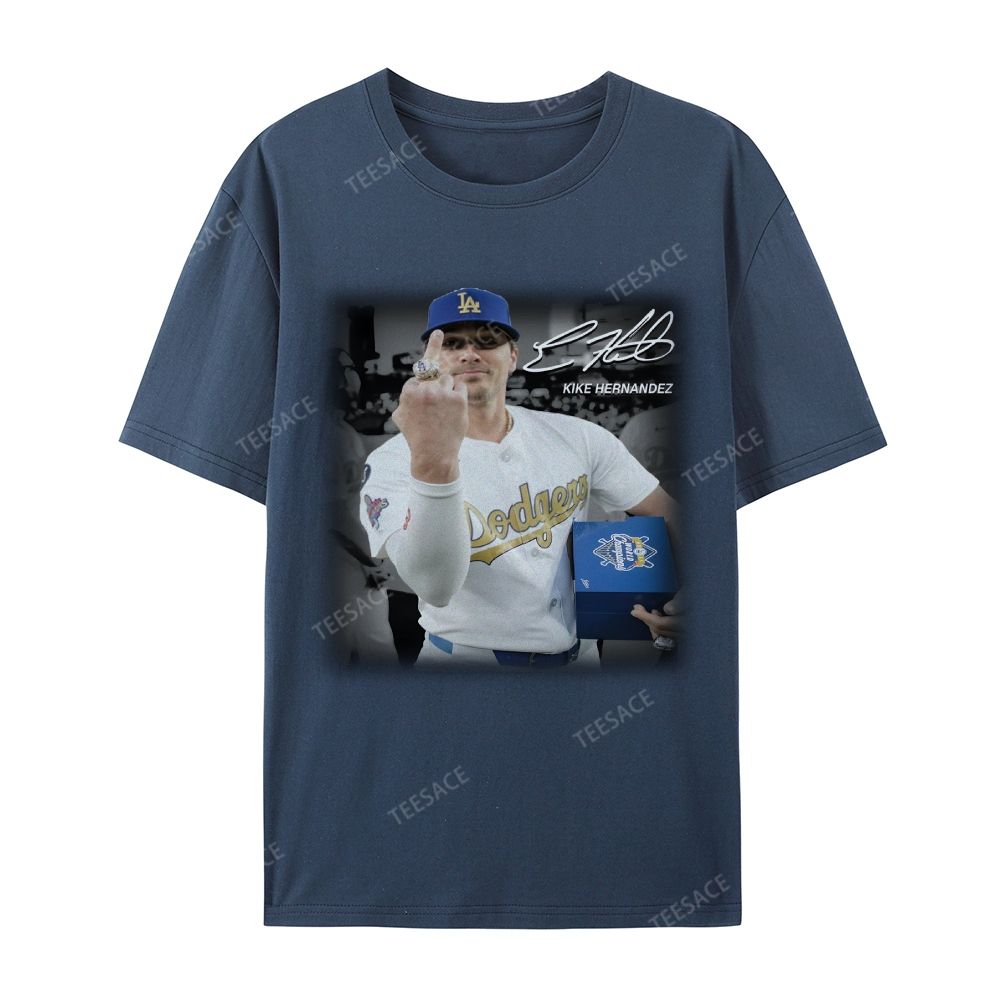 Unisex-Adult Casual Short Sleeve T-Shirt KIKE HERNANDEZ TEE