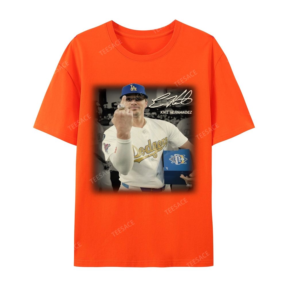 Unisex-Adult Casual Short Sleeve T-Shirt KIKE HERNANDEZ TEE