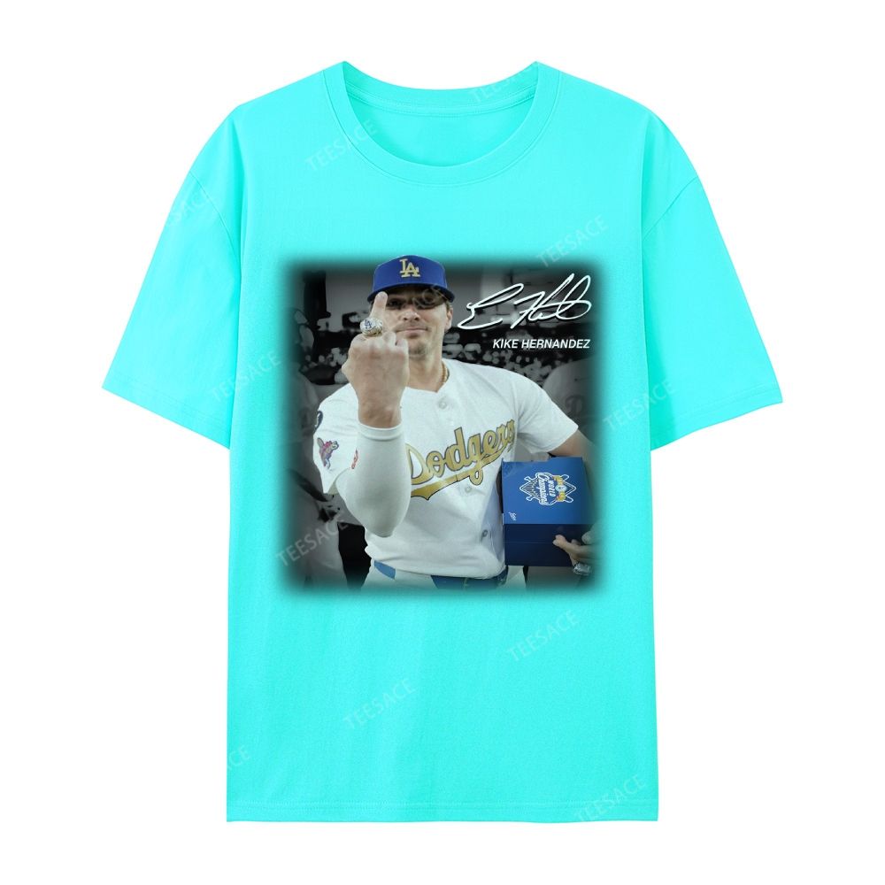 Unisex-Adult Casual Short Sleeve T-Shirt KIKE HERNANDEZ TEE