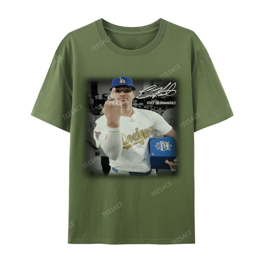 Unisex-Adult Casual Short Sleeve T-Shirt KIKE HERNANDEZ TEE