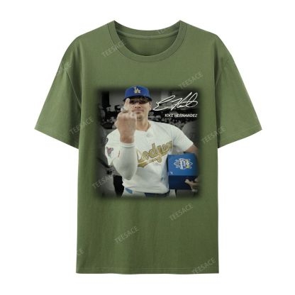 Unisex-Adult Casual Short Sleeve T-Shirt KIKE HERNANDEZ TEE