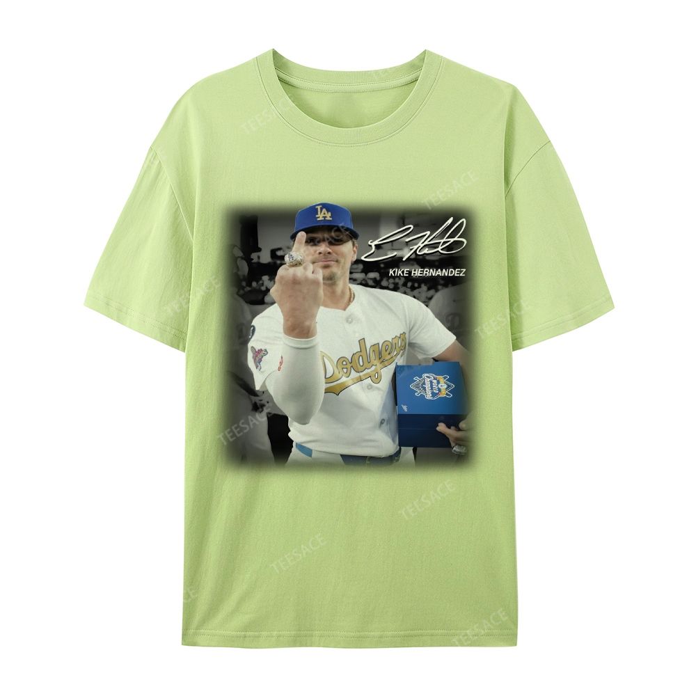 Unisex-Adult Casual Short Sleeve T-Shirt KIKE HERNANDEZ TEE