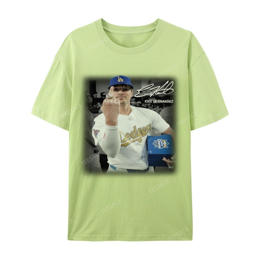 Unisex-Adult Casual Short Sleeve T-Shirt KIKE HERNANDEZ TEE