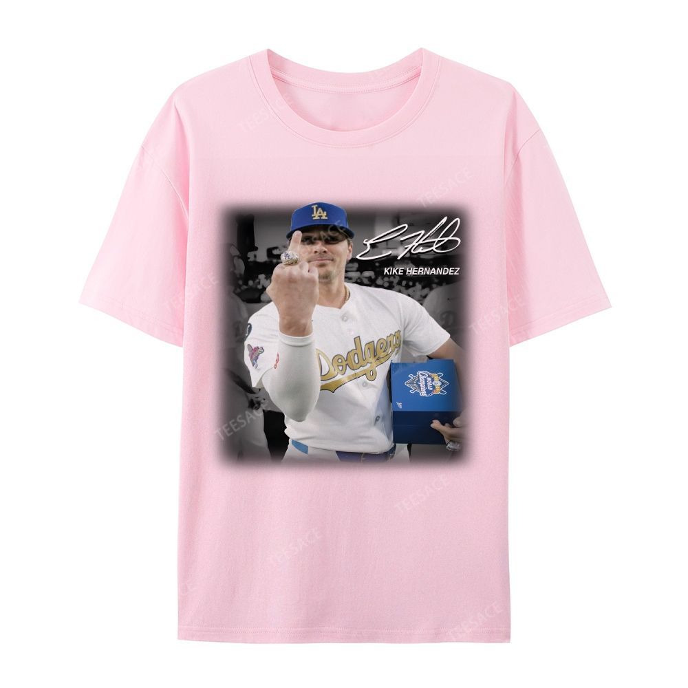 Unisex-Adult Casual Short Sleeve T-Shirt KIKE HERNANDEZ TEE