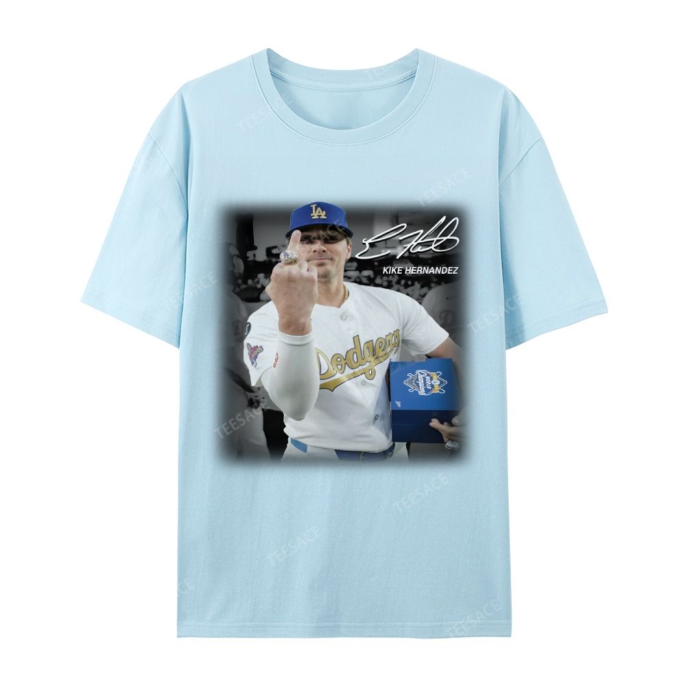 Unisex-Adult Casual Short Sleeve T-Shirt KIKE HERNANDEZ TEE