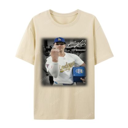 Unisex-Adult Casual Short Sleeve T-Shirt KIKE HERNANDEZ TEE