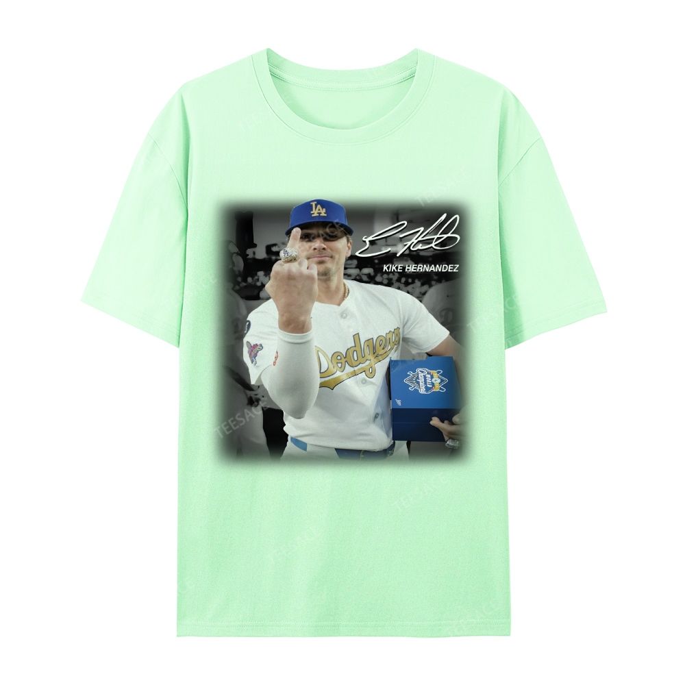 Unisex-Adult Casual Short Sleeve T-Shirt KIKE HERNANDEZ TEE