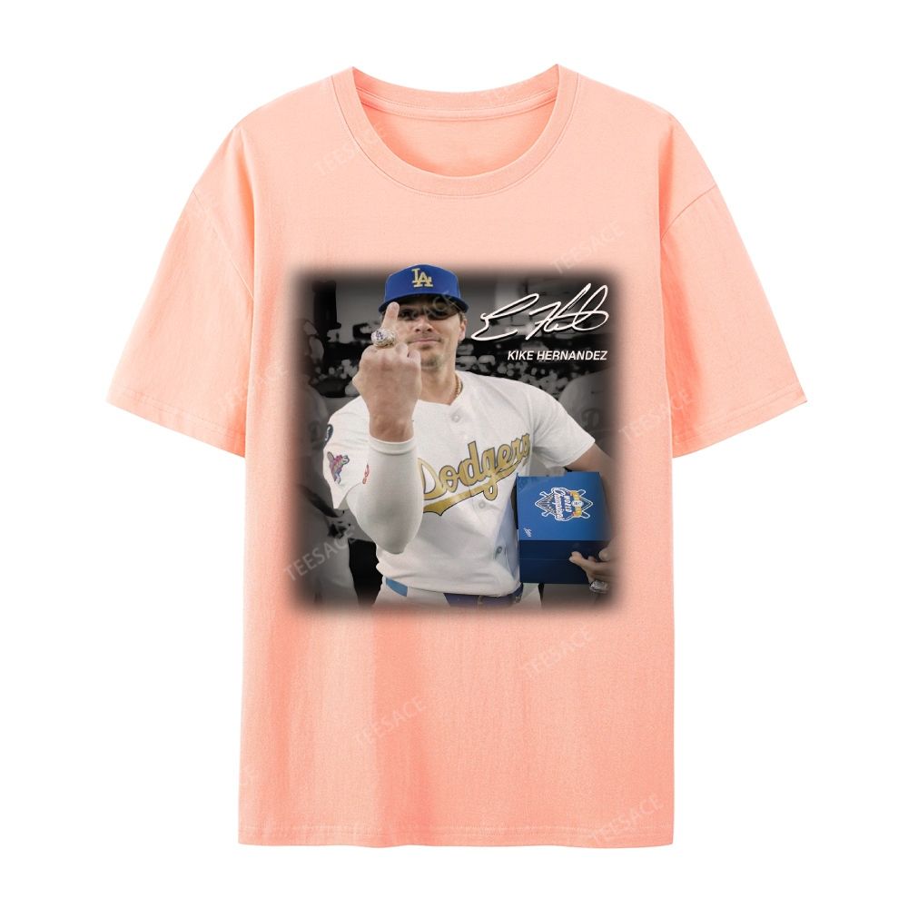 Unisex-Adult Casual Short Sleeve T-Shirt KIKE HERNANDEZ TEE