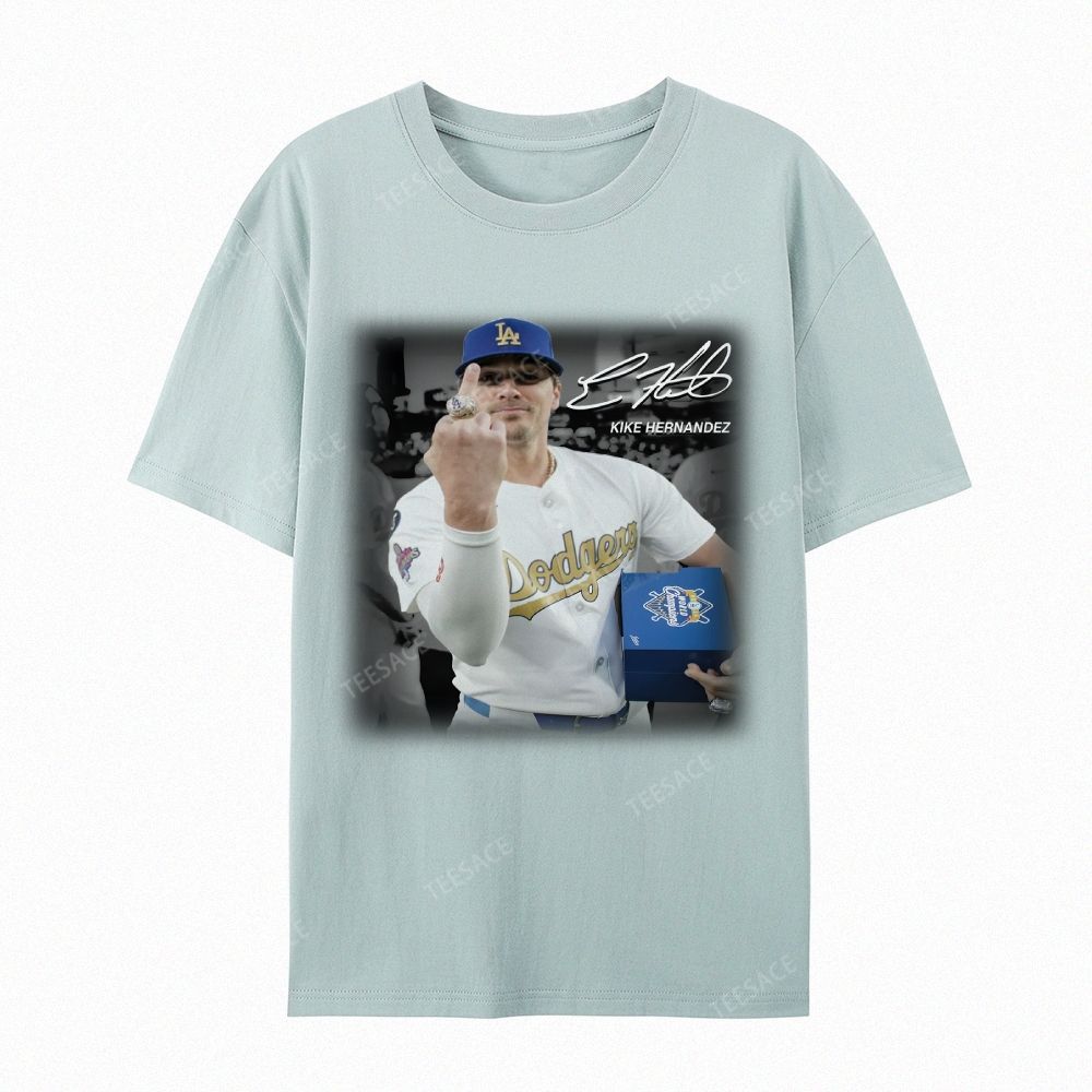 Unisex-Adult Casual Short Sleeve T-Shirt KIKE HERNANDEZ TEE