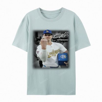 Unisex-Adult Casual Short Sleeve T-Shirt KIKE HERNANDEZ TEE