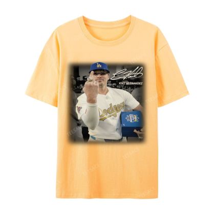 Unisex-Adult Casual Short Sleeve T-Shirt KIKE HERNANDEZ TEE