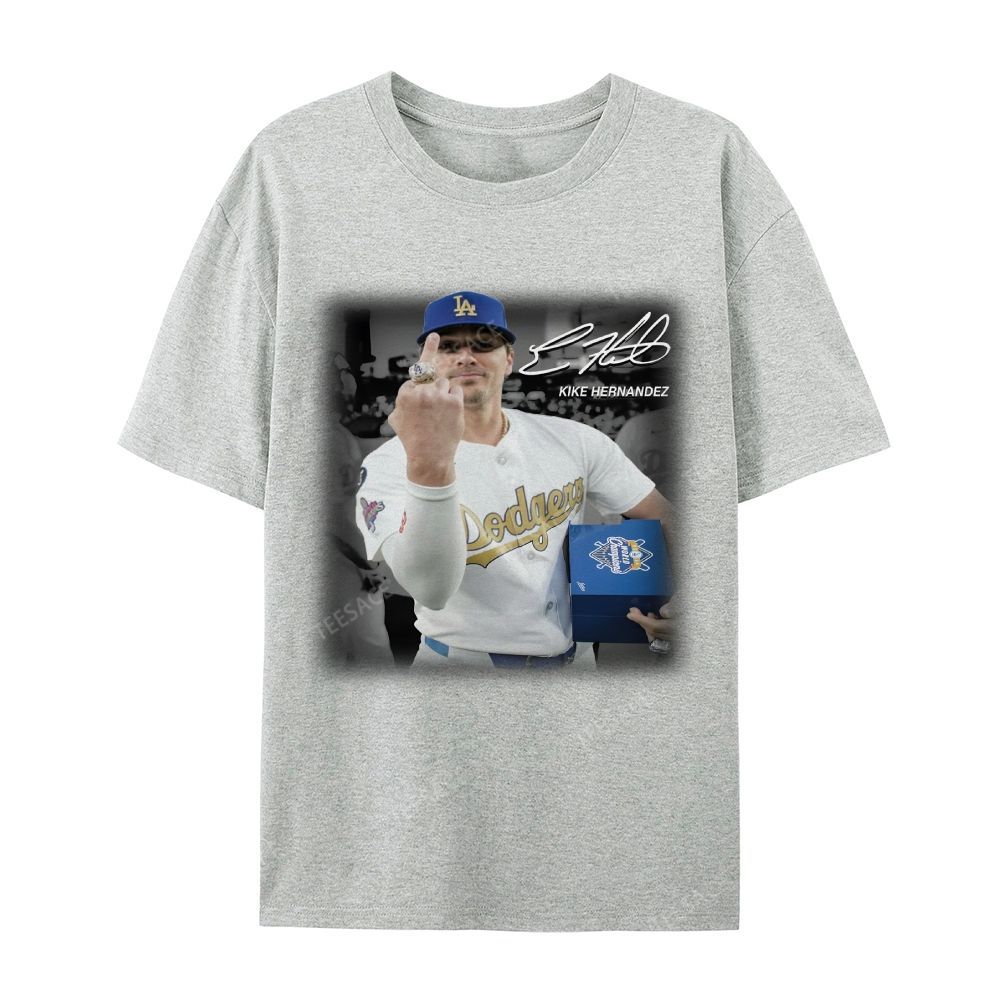 Unisex-Adult Casual Short Sleeve T-Shirt KIKE HERNANDEZ TEE