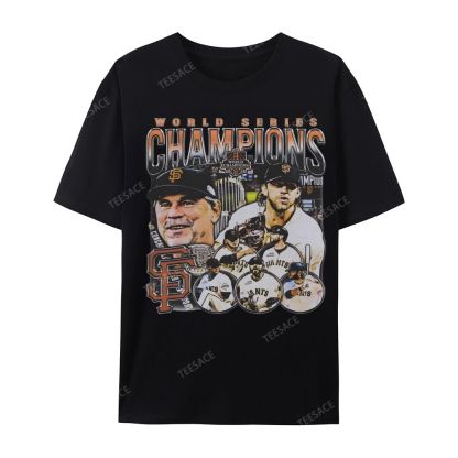 Unisex-Adult Ultra Cotton Washed T-Shirt Graphic 2014 WORLD SERIES CHAMPS - GIANTS TEE - [DS]