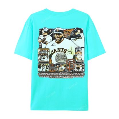 Unisex-Adult Ultra Cotton Washed T-Shirt Graphic 2014 WORLD SERIES CHAMPS - GIANTS TEE - [DS]