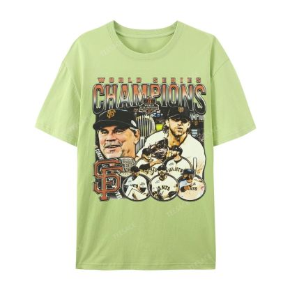 Unisex-Adult Ultra Cotton Washed T-Shirt Graphic 2014 WORLD SERIES CHAMPS - GIANTS TEE - [DS]