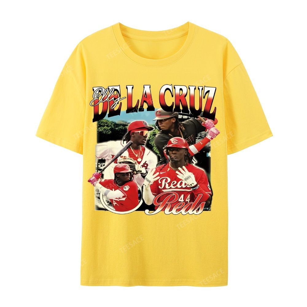Unisex Casual Cotton Short Sleeve T-Shirt ELLY DE LA CRUZ TEE
