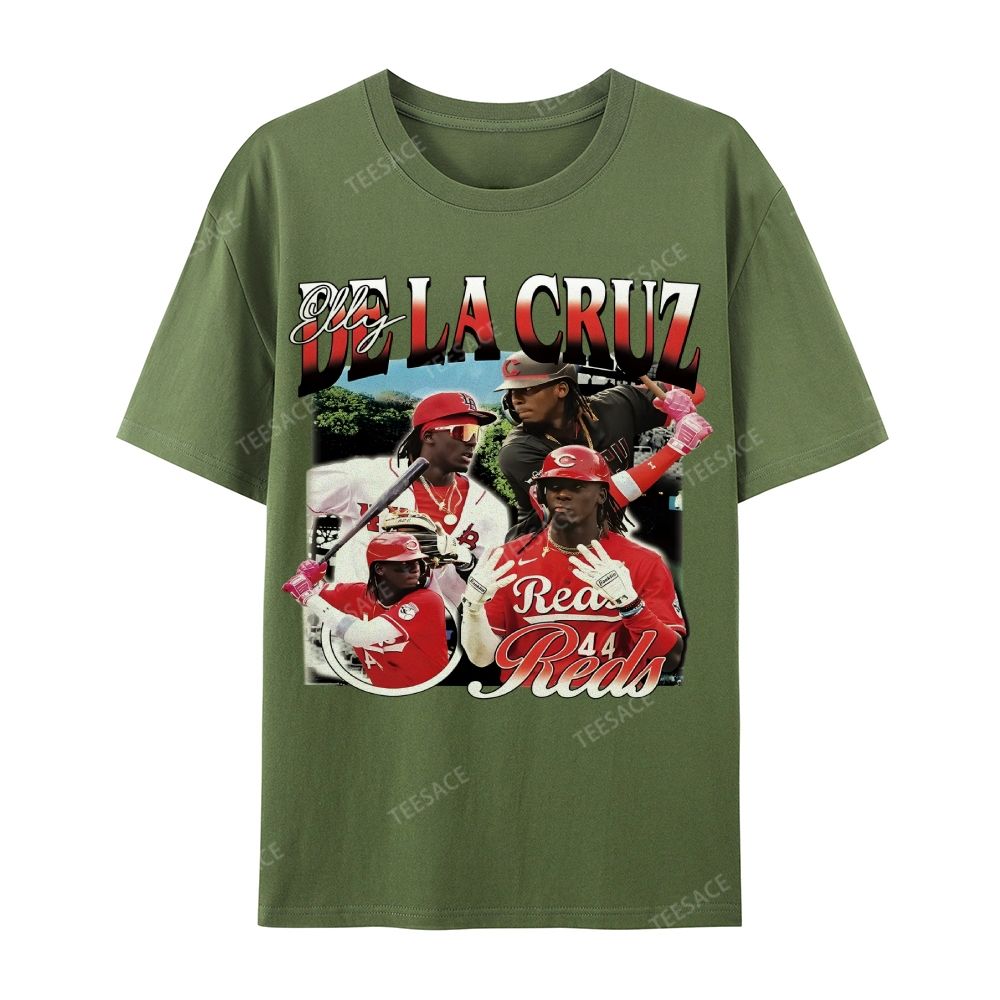 Unisex Casual Cotton Short Sleeve T-Shirt ELLY DE LA CRUZ TEE