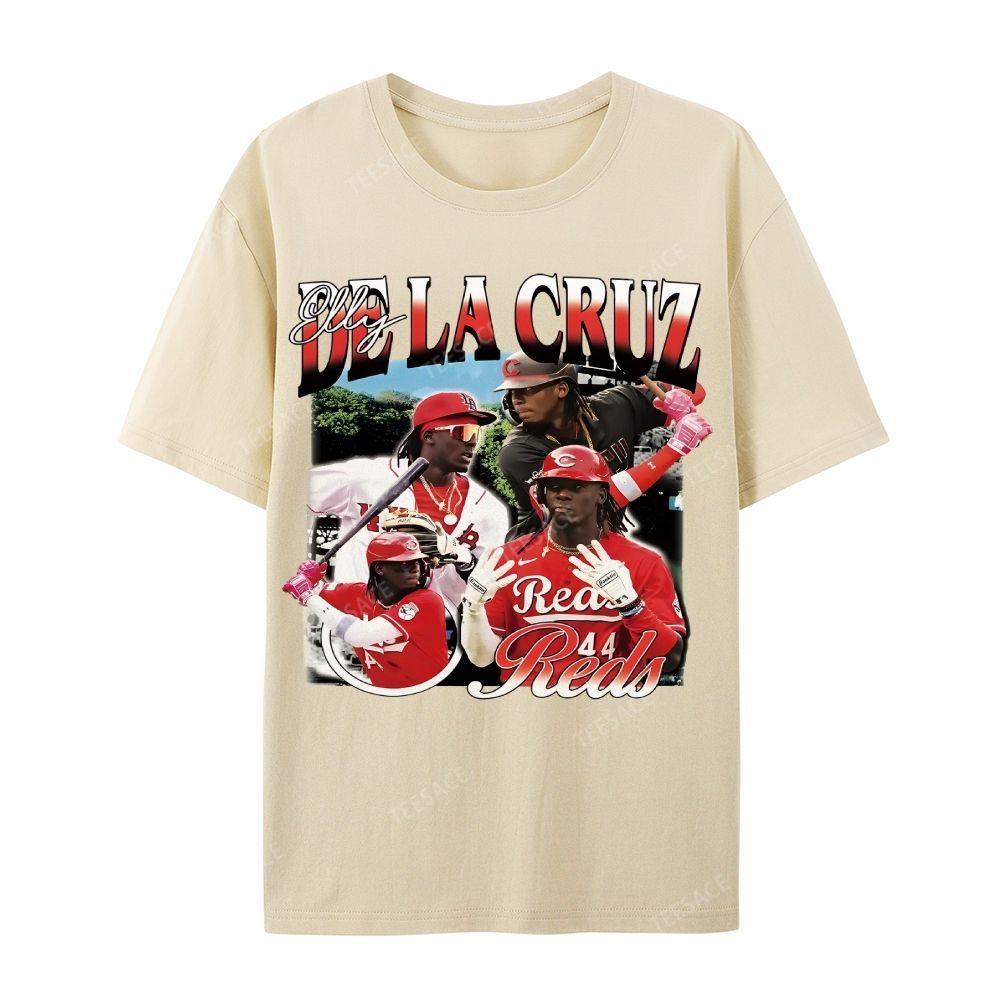 Unisex Casual Cotton Short Sleeve T-Shirt ELLY DE LA CRUZ TEE