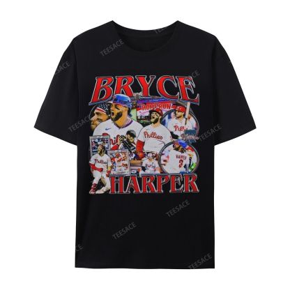 Unisex Casual Cotton Short Sleeve T-Shirt BRYCE HARPER 2 TEE