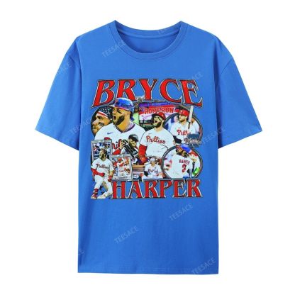 Unisex Casual Cotton Short Sleeve T-Shirt BRYCE HARPER 2 TEE