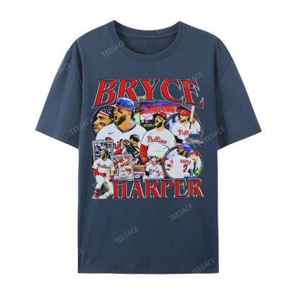 Unisex Casual Cotton Short Sleeve T-Shirt BRYCE HARPER 2 TEE