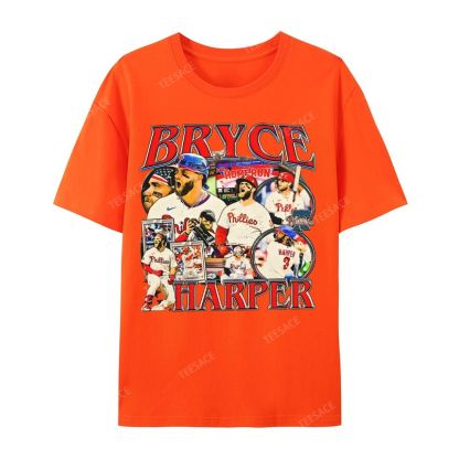 Unisex Casual Cotton Short Sleeve T-Shirt BRYCE HARPER 2 TEE