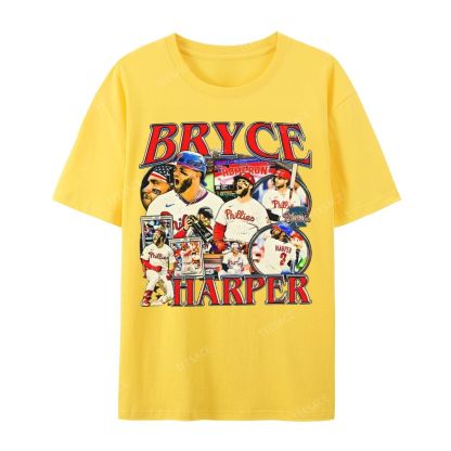 Unisex Casual Cotton Short Sleeve T-Shirt BRYCE HARPER 2 TEE