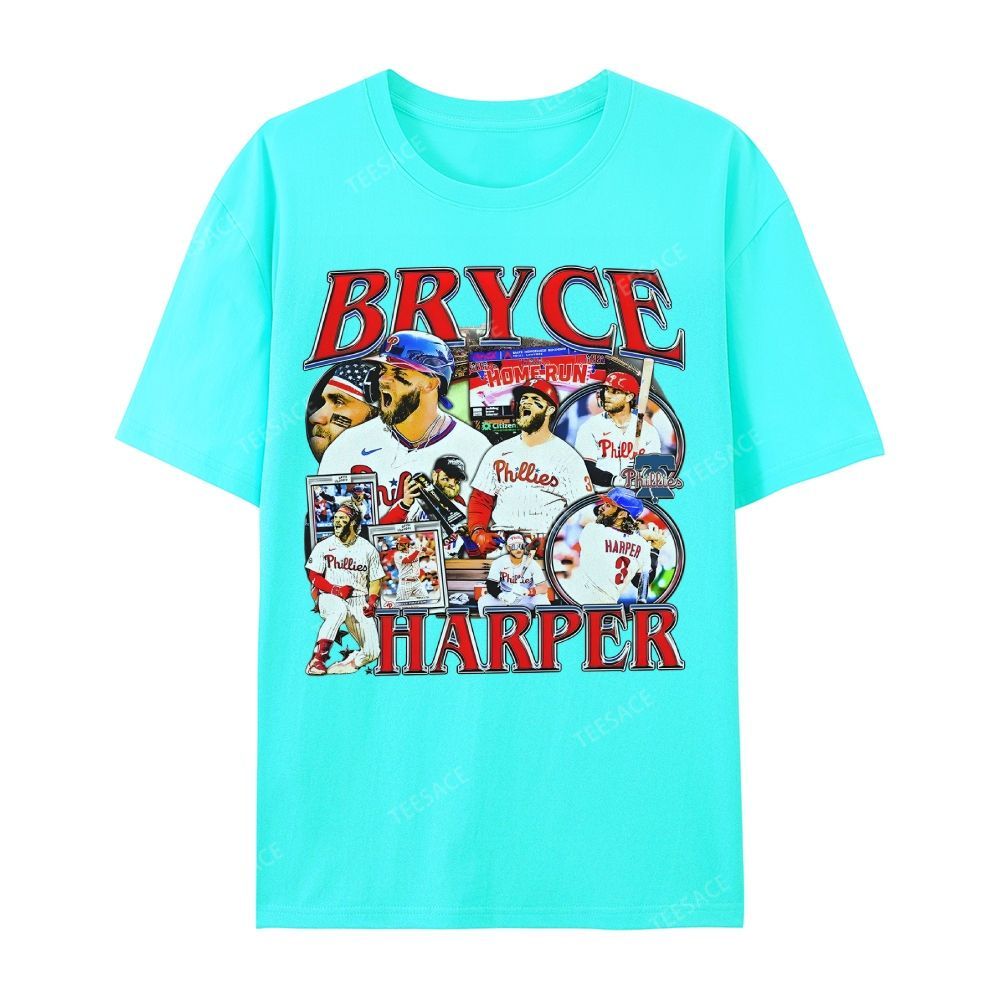 Unisex Casual Cotton Short Sleeve T-Shirt BRYCE HARPER 2 TEE