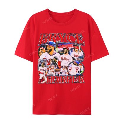 Unisex Casual Cotton Short Sleeve T-Shirt BRYCE HARPER 2 TEE