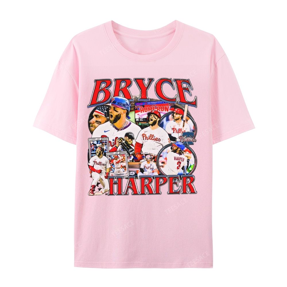 Unisex Casual Cotton Short Sleeve T-Shirt BRYCE HARPER 2 TEE