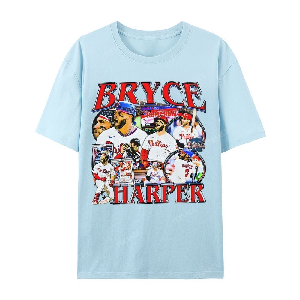 Unisex Casual Cotton Short Sleeve T-Shirt BRYCE HARPER 2 TEE