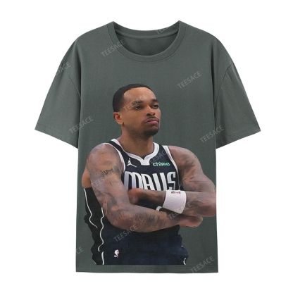 Unisex Casual Cotton Short Sleeve T-Shirt PJ WASHINGTON Tee