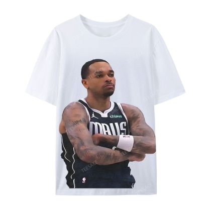 Unisex Casual Cotton Short Sleeve T-Shirt PJ WASHINGTON Tee