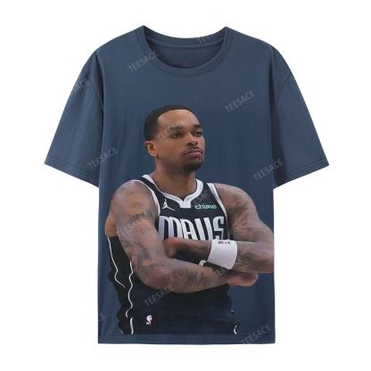 Unisex Casual Cotton Short Sleeve T-Shirt PJ WASHINGTON Tee
