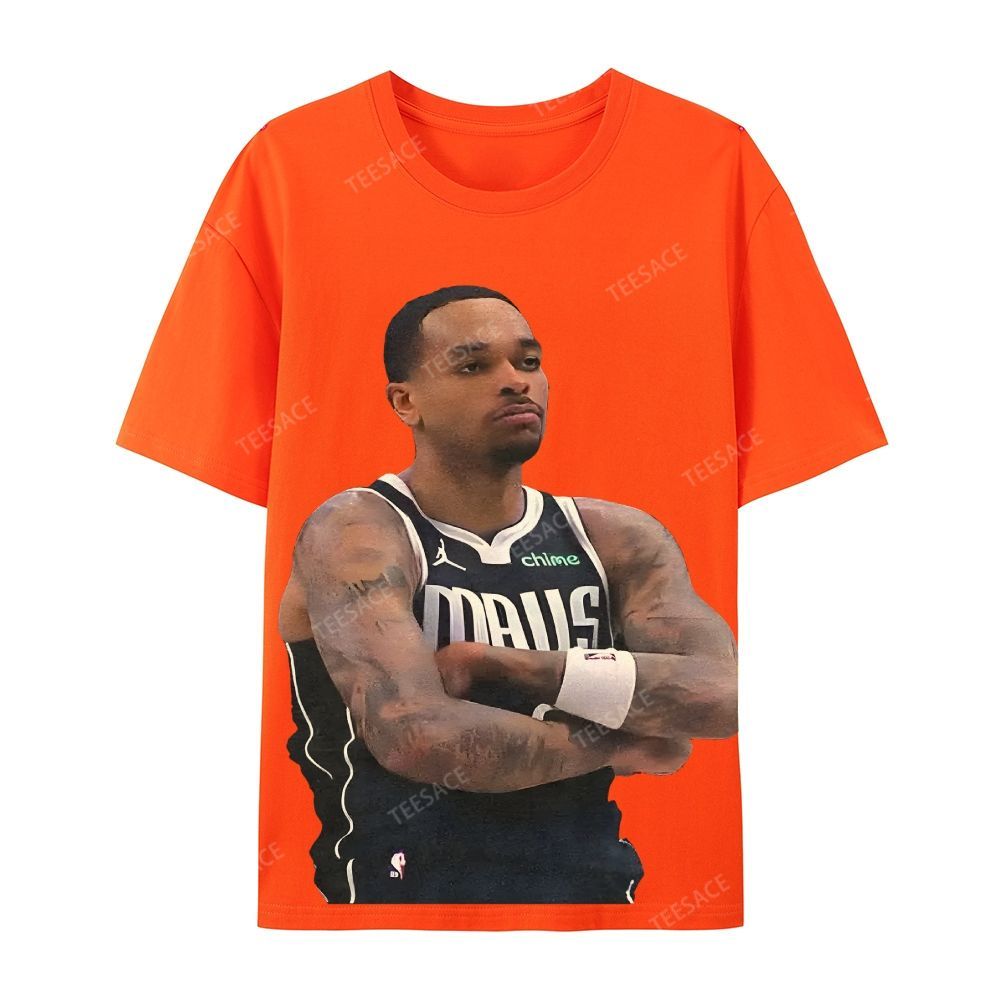 Unisex Casual Cotton Short Sleeve T-Shirt PJ WASHINGTON Tee