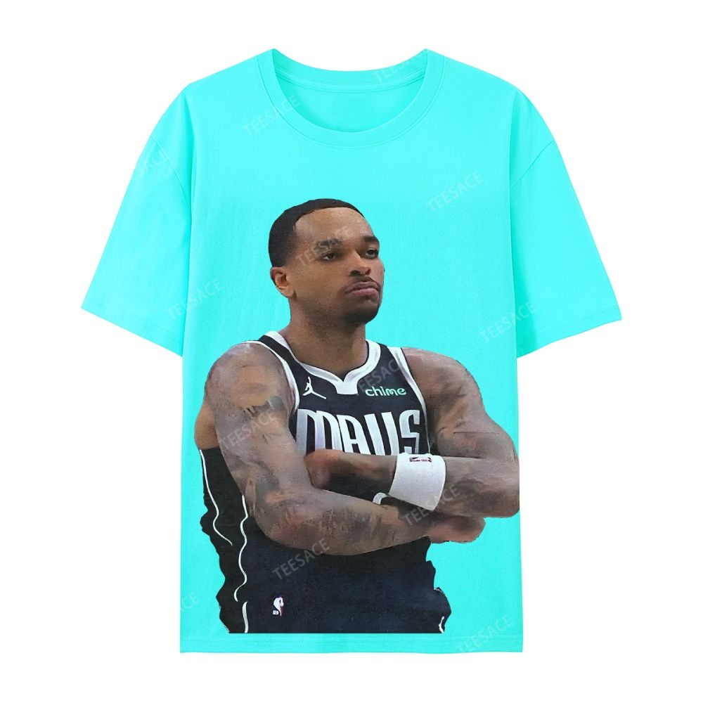 Unisex Casual Cotton Short Sleeve T-Shirt PJ WASHINGTON Tee
