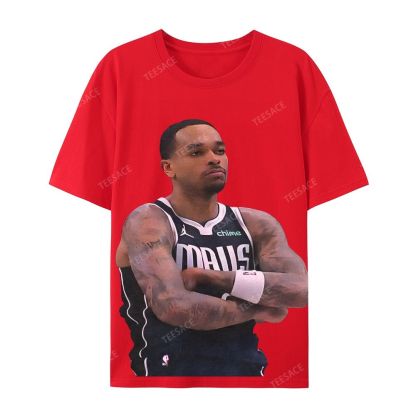 Unisex Casual Cotton Short Sleeve T-Shirt PJ WASHINGTON Tee