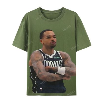 Unisex Casual Cotton Short Sleeve T-Shirt PJ WASHINGTON Tee