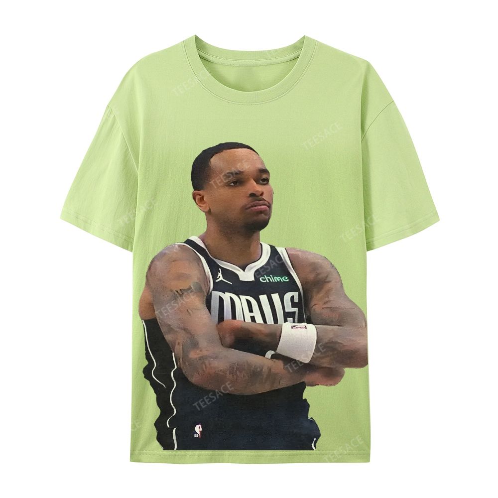 Unisex Casual Cotton Short Sleeve T-Shirt PJ WASHINGTON Tee