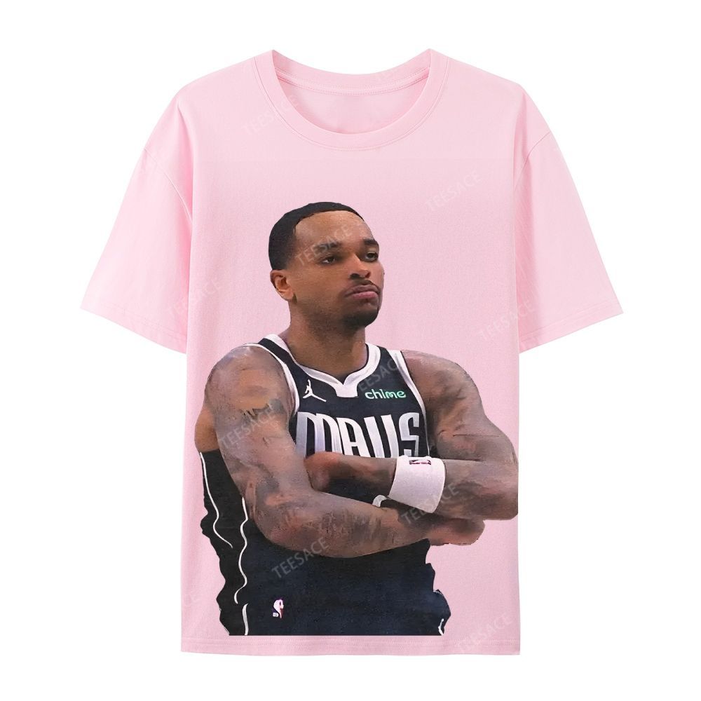 Unisex Casual Cotton Short Sleeve T-Shirt PJ WASHINGTON Tee